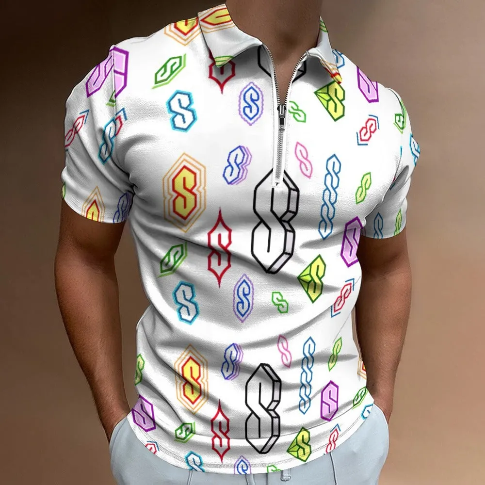 90s Graffiti Super S Short sleeve polo shirt