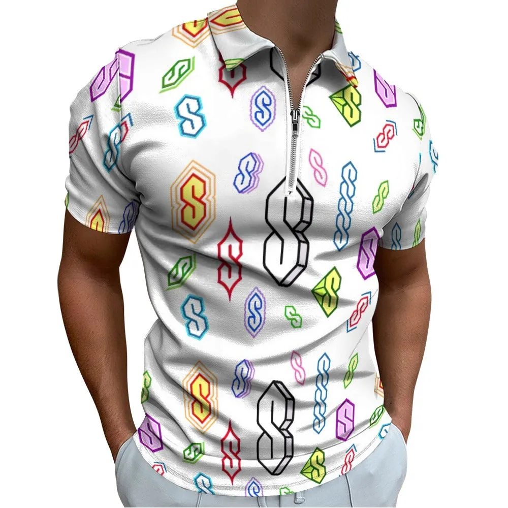 90s Graffiti Super S Short sleeve polo shirt