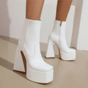 90s white heels