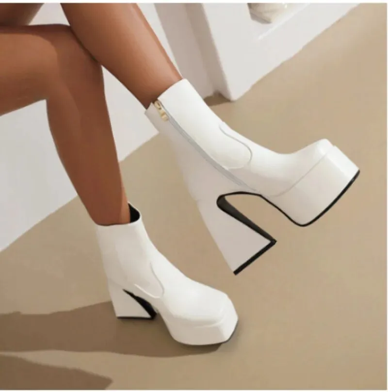 90s white heels