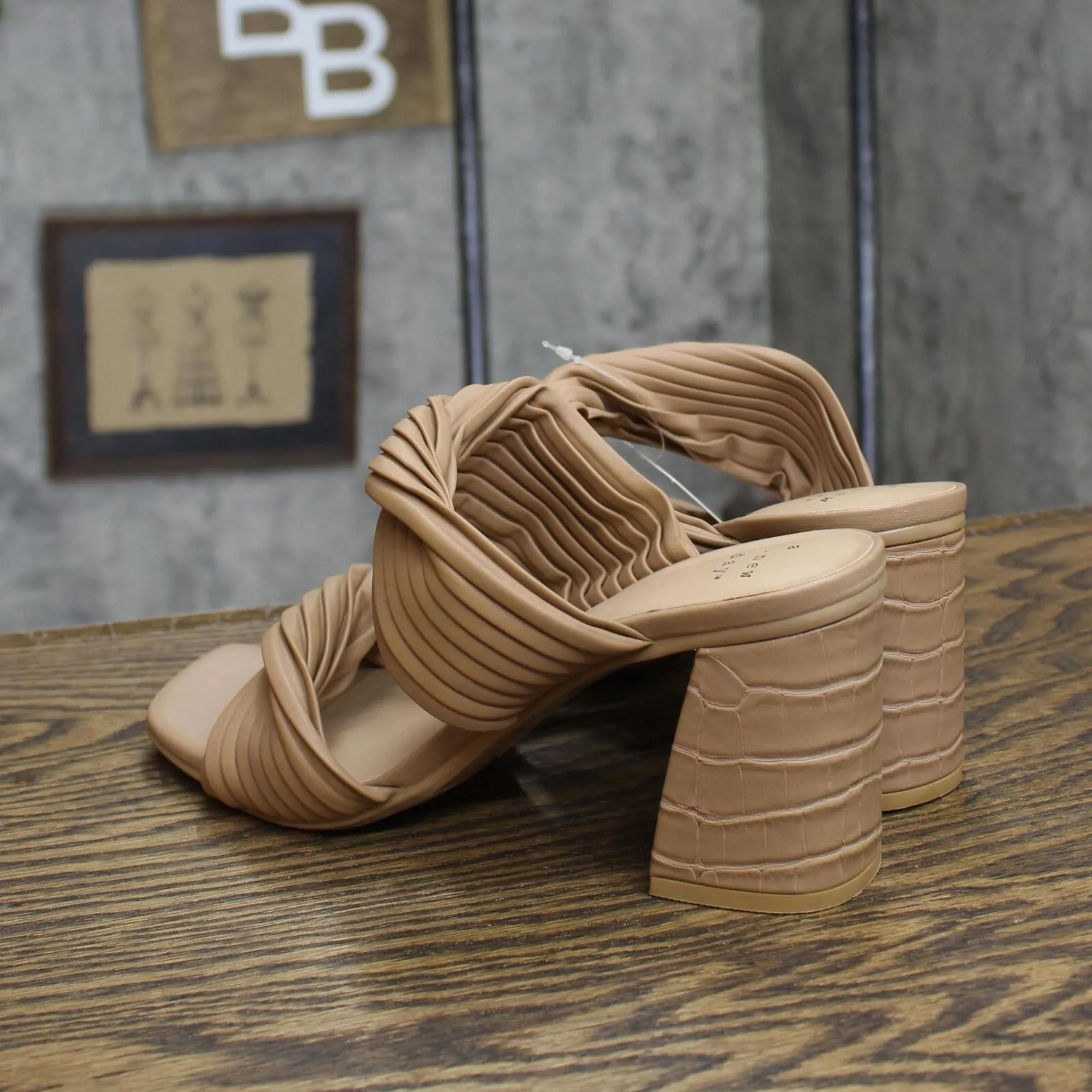 A New Day Womens Jessa Mule Heels 87931521 Brown 7.5M