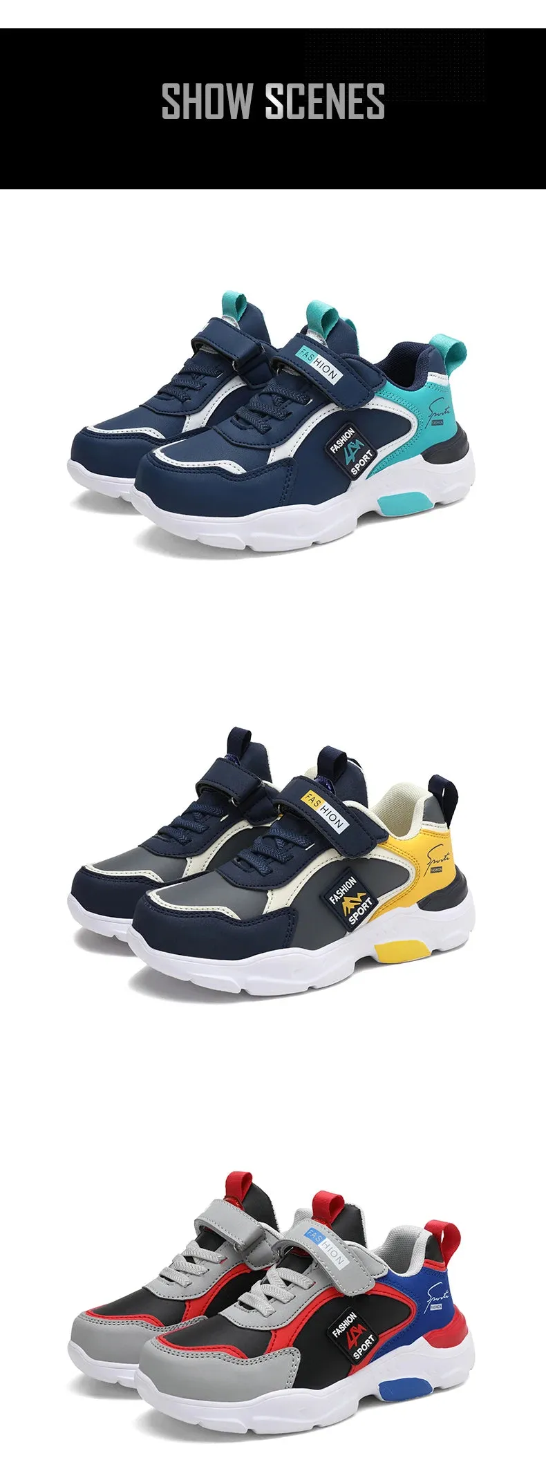 ActiveStride Kids Tennis Sneakers for All Seasons