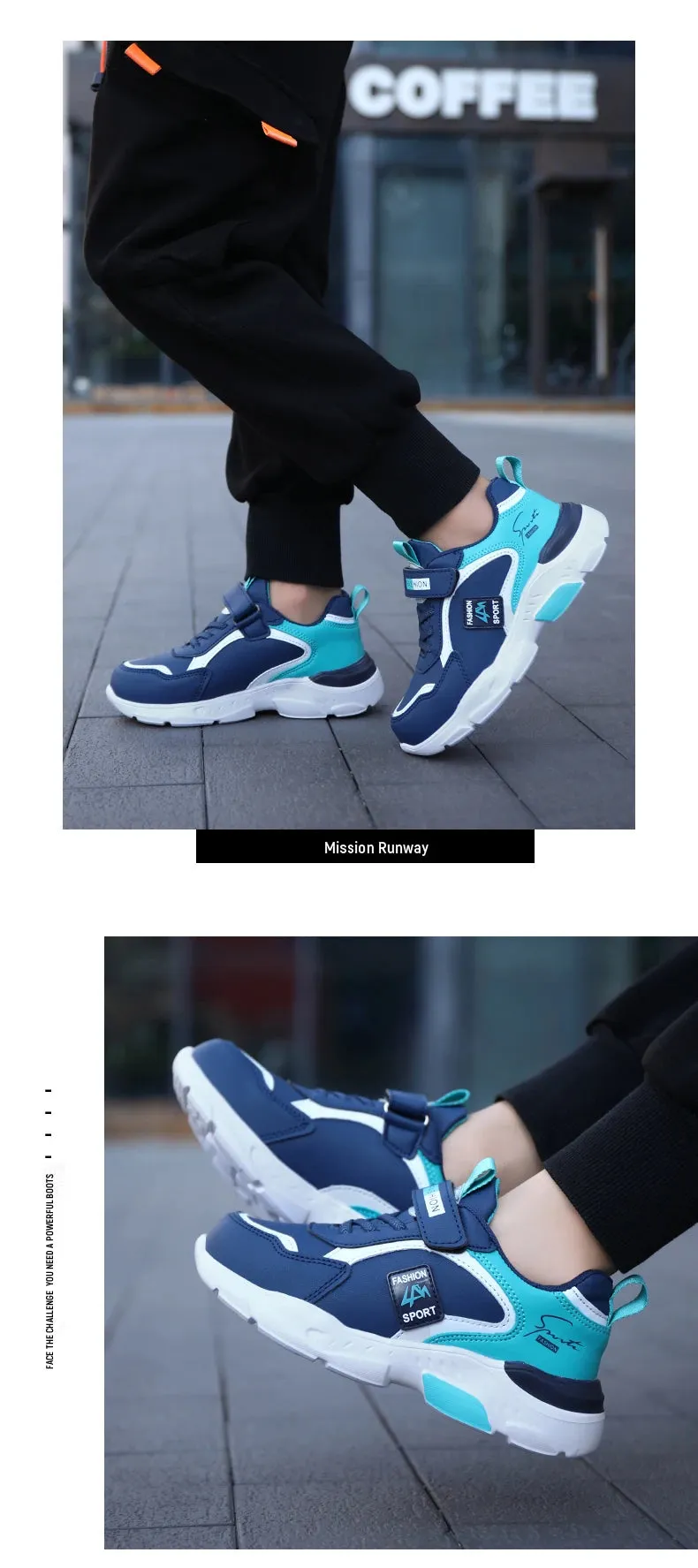 ActiveStride Kids Tennis Sneakers for All Seasons