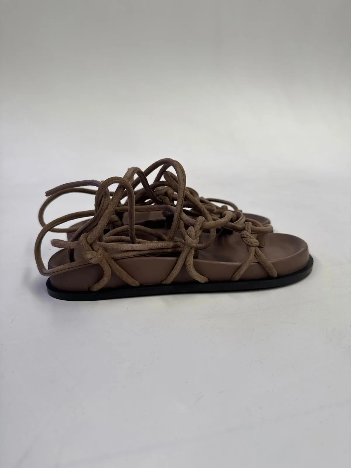 A.EMERY Stylish Brown Lace-Up Sandals