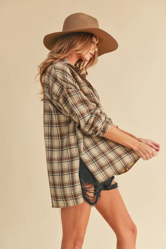Aemi   Co Tamra Plaid Pullover Shirt