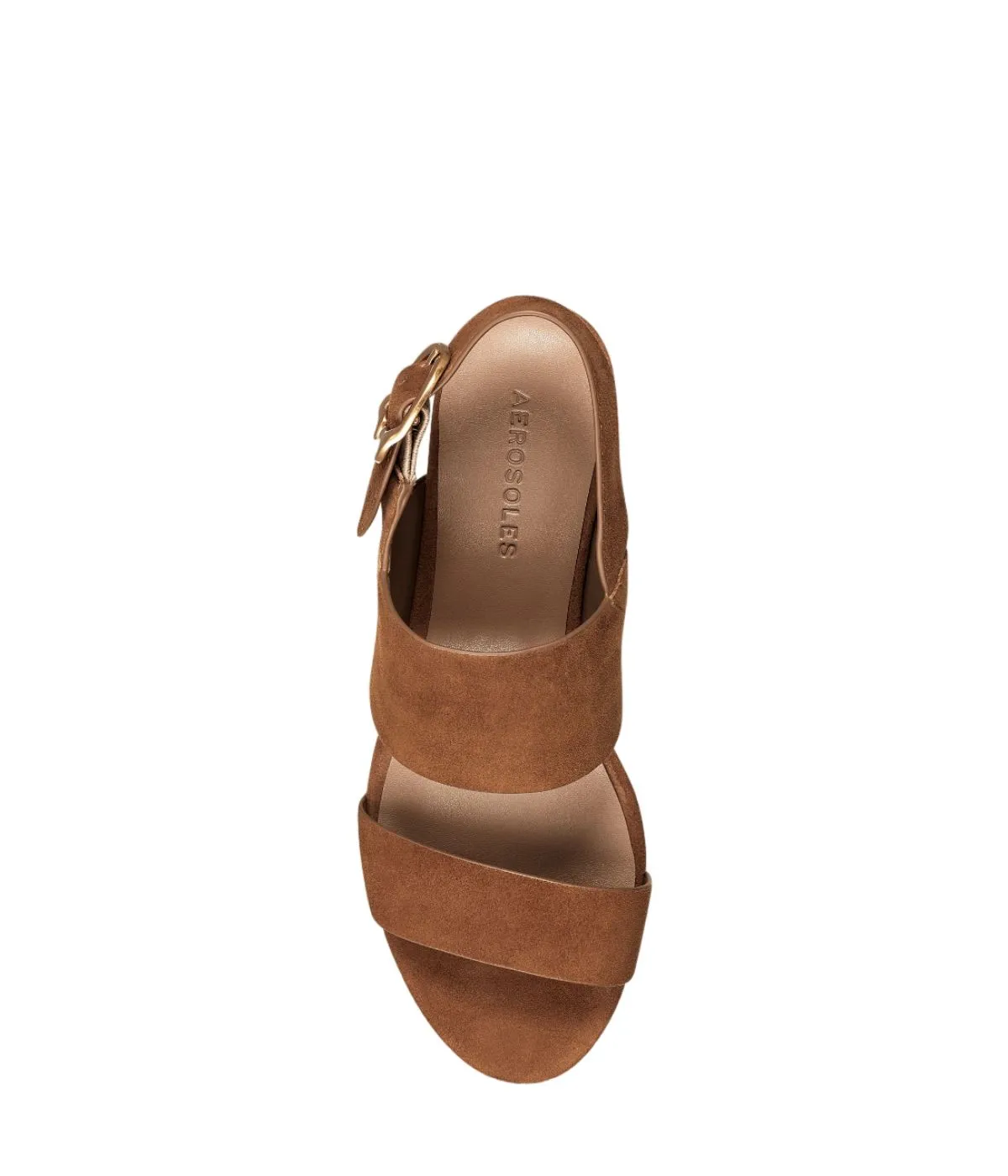 Aerosoles Camera Platform Cognac Suede
