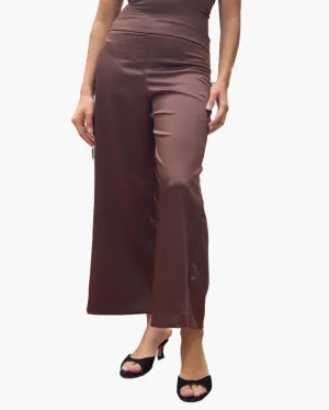 ALEX IN LIQUID SATIN BROWN
