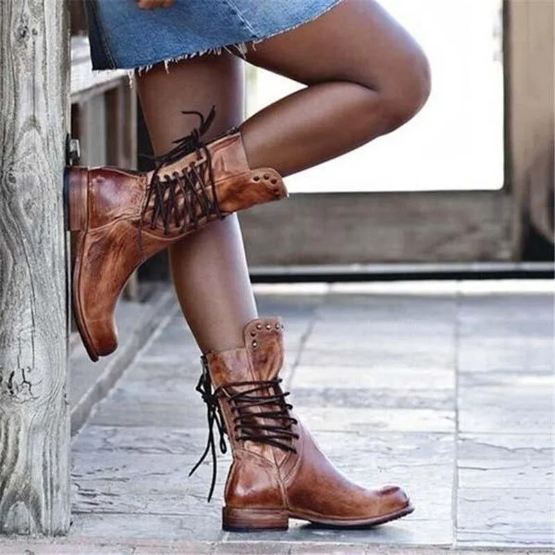 Alyssa | Stylish Leather Boots for Women