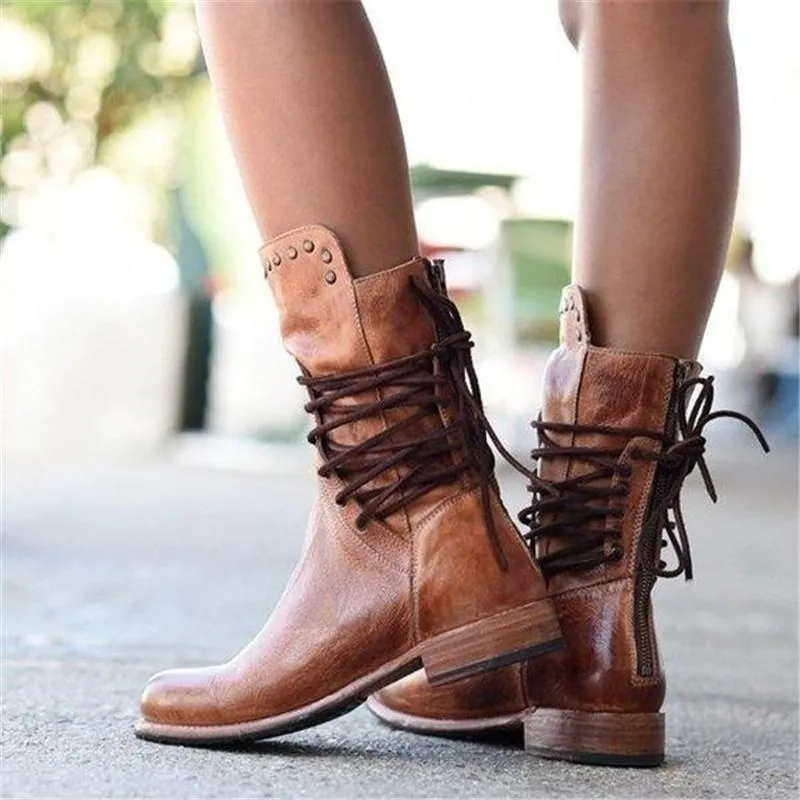 Alyssa | Stylish Leather Boots for Women