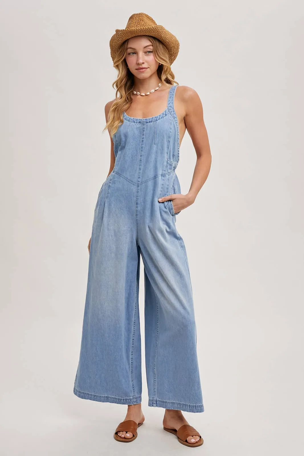 Amalie Denim Overall Jumpsuit