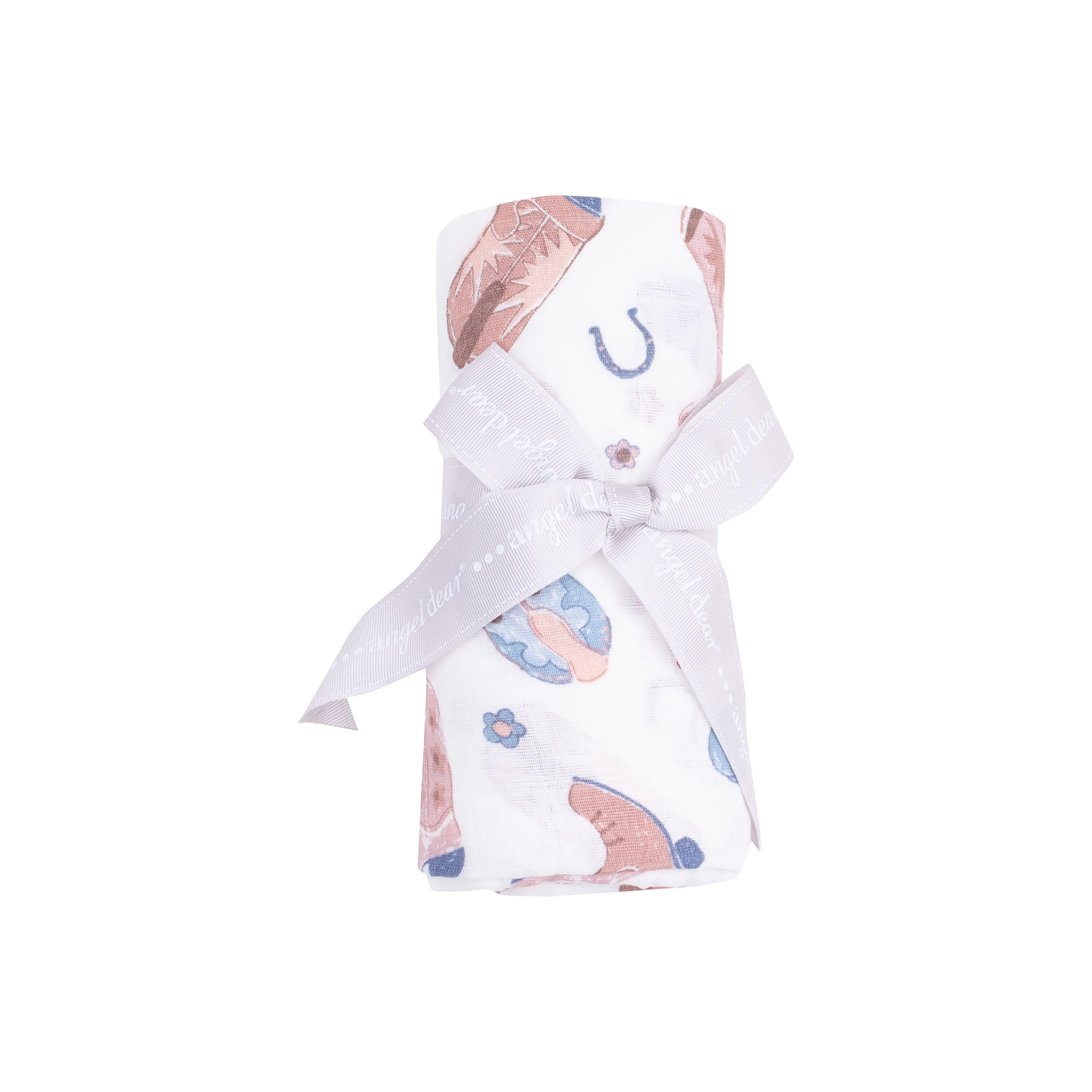 Angel Dear || Cowboy Boots Pink Swaddle Blanket
