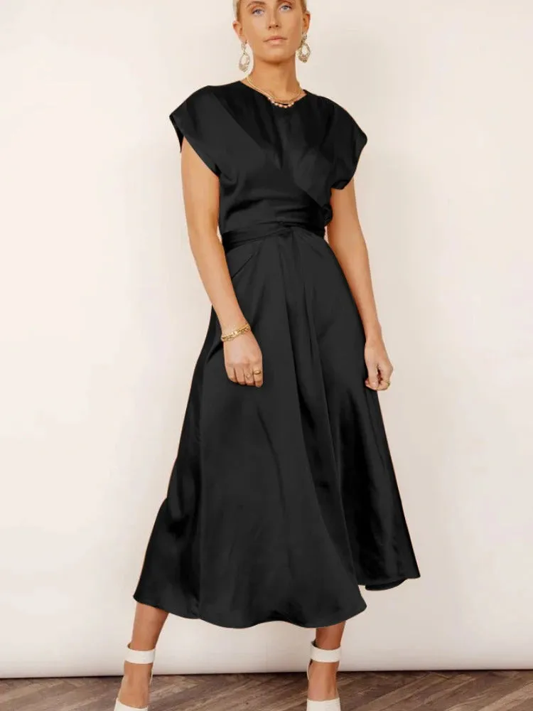 Astra | Elegant Silk Midi Dress