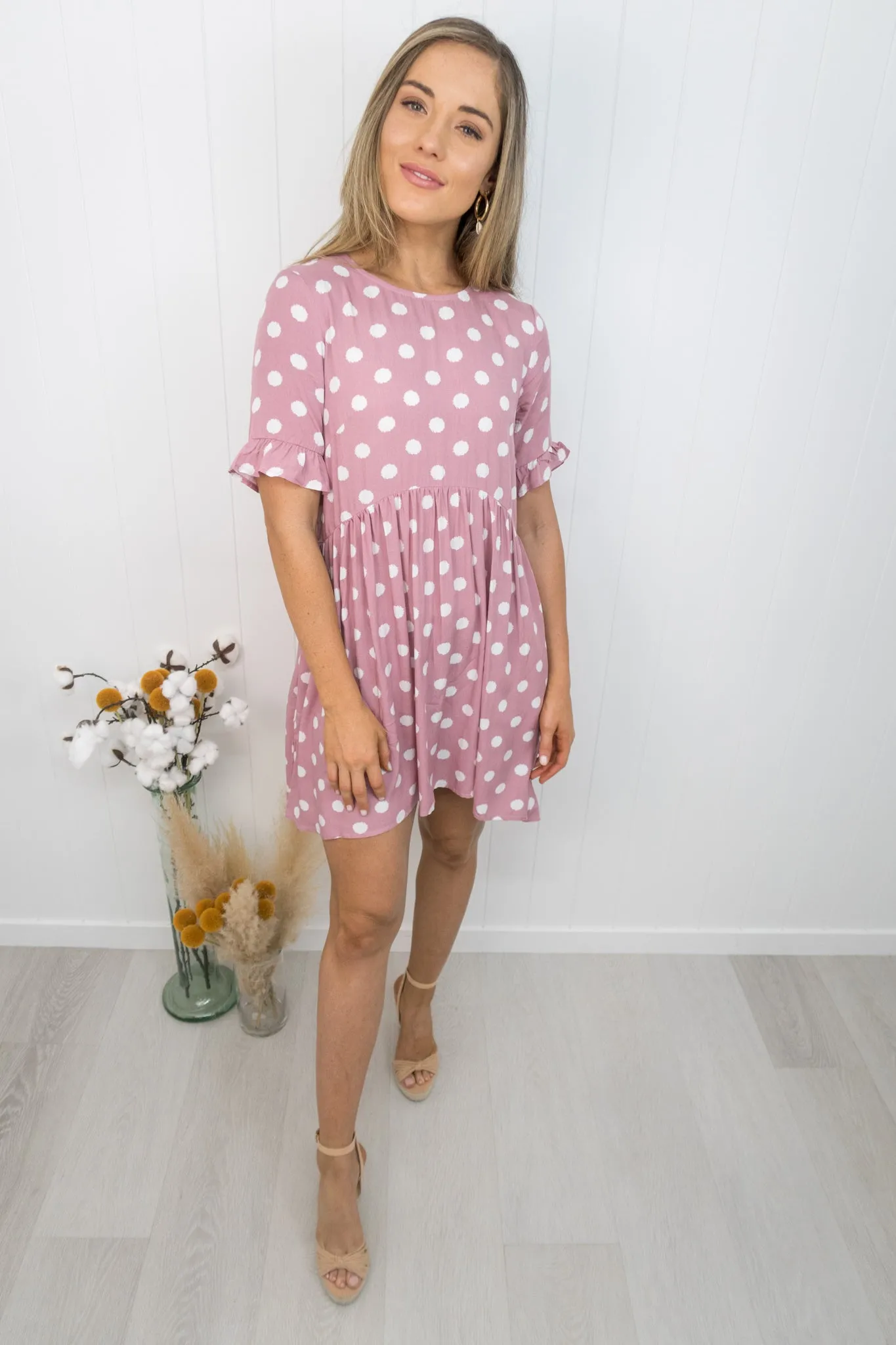 Betty Dress -Rose pink