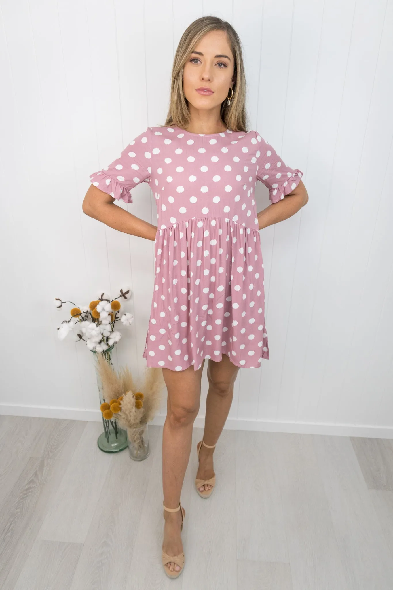 Betty Dress -Rose pink
