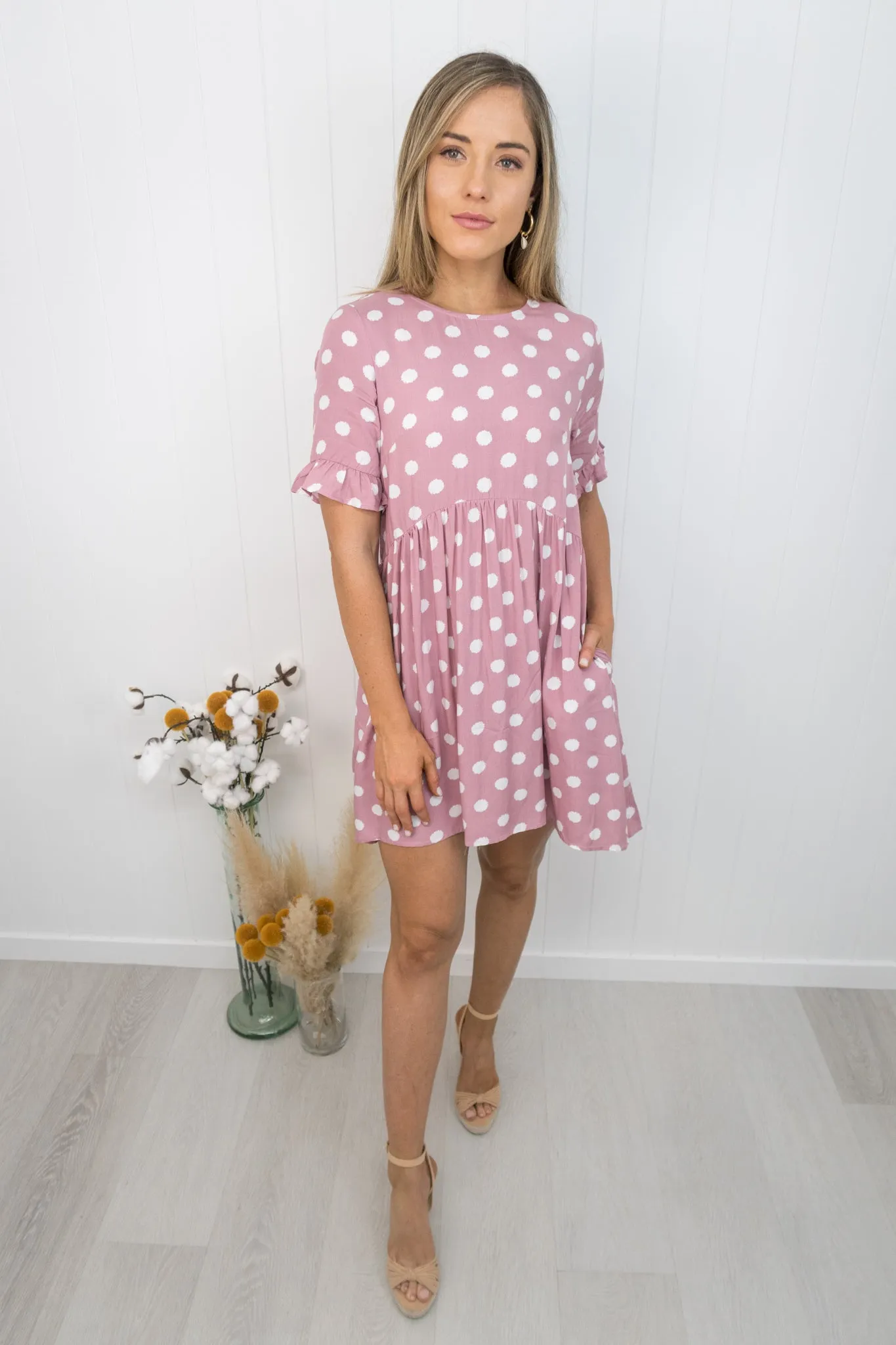 Betty Dress -Rose pink