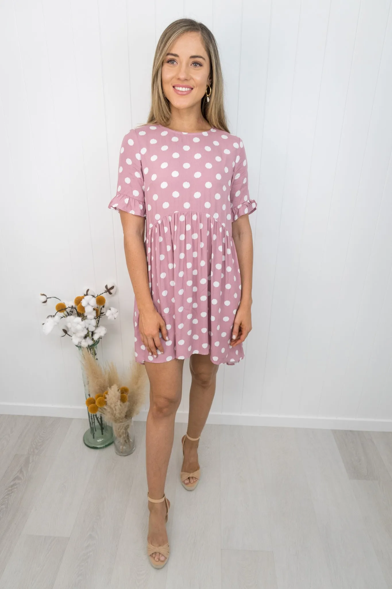Betty Dress -Rose pink