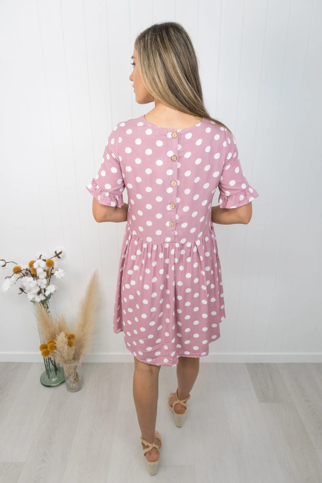 Betty Dress -Rose pink
