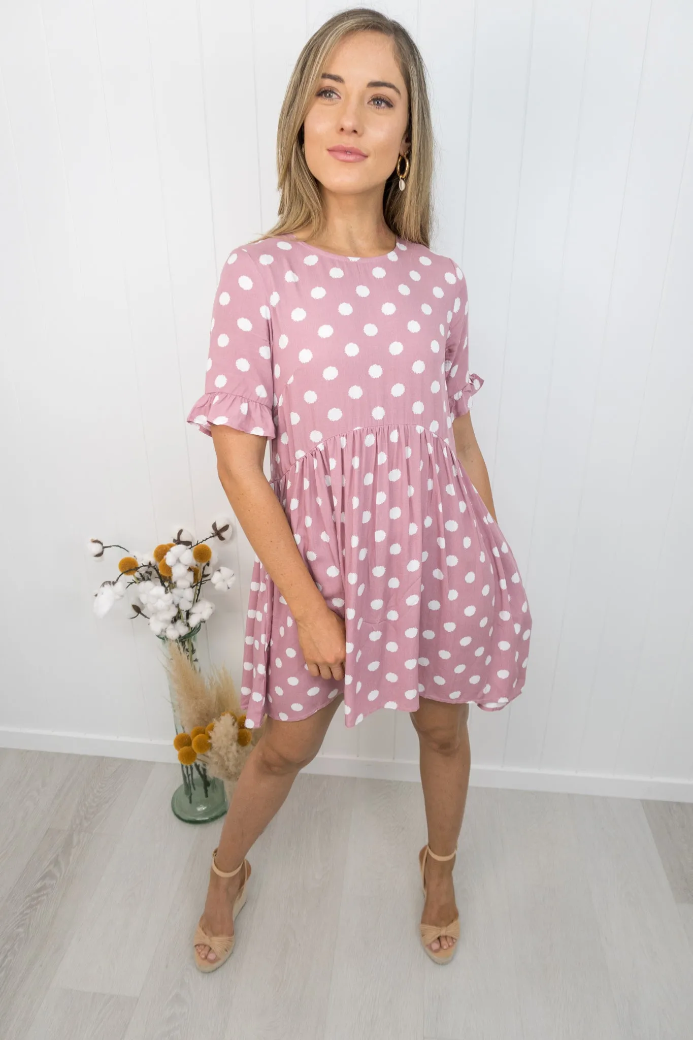 Betty Dress -Rose pink