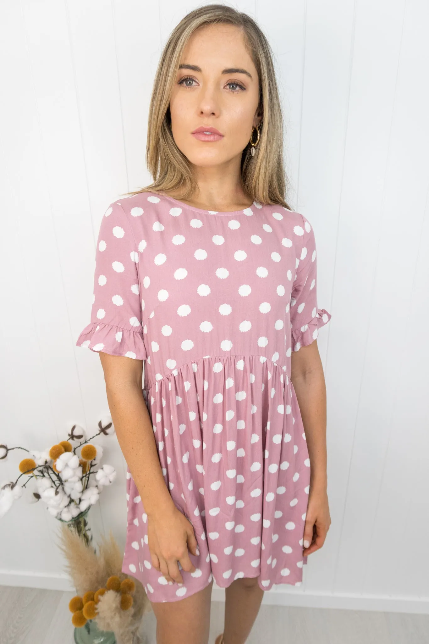 Betty Dress -Rose pink