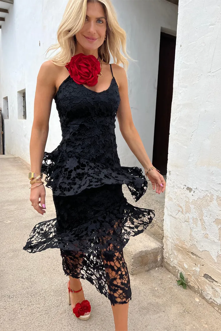 Black Lace Luna Dress