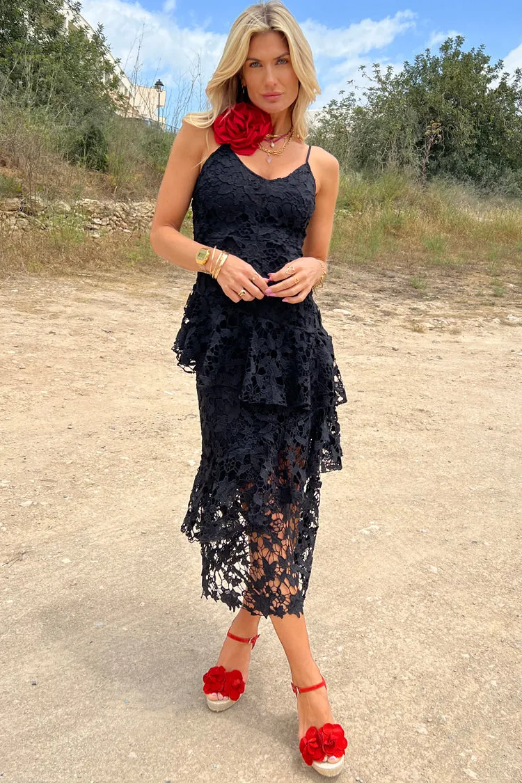Black Lace Luna Dress