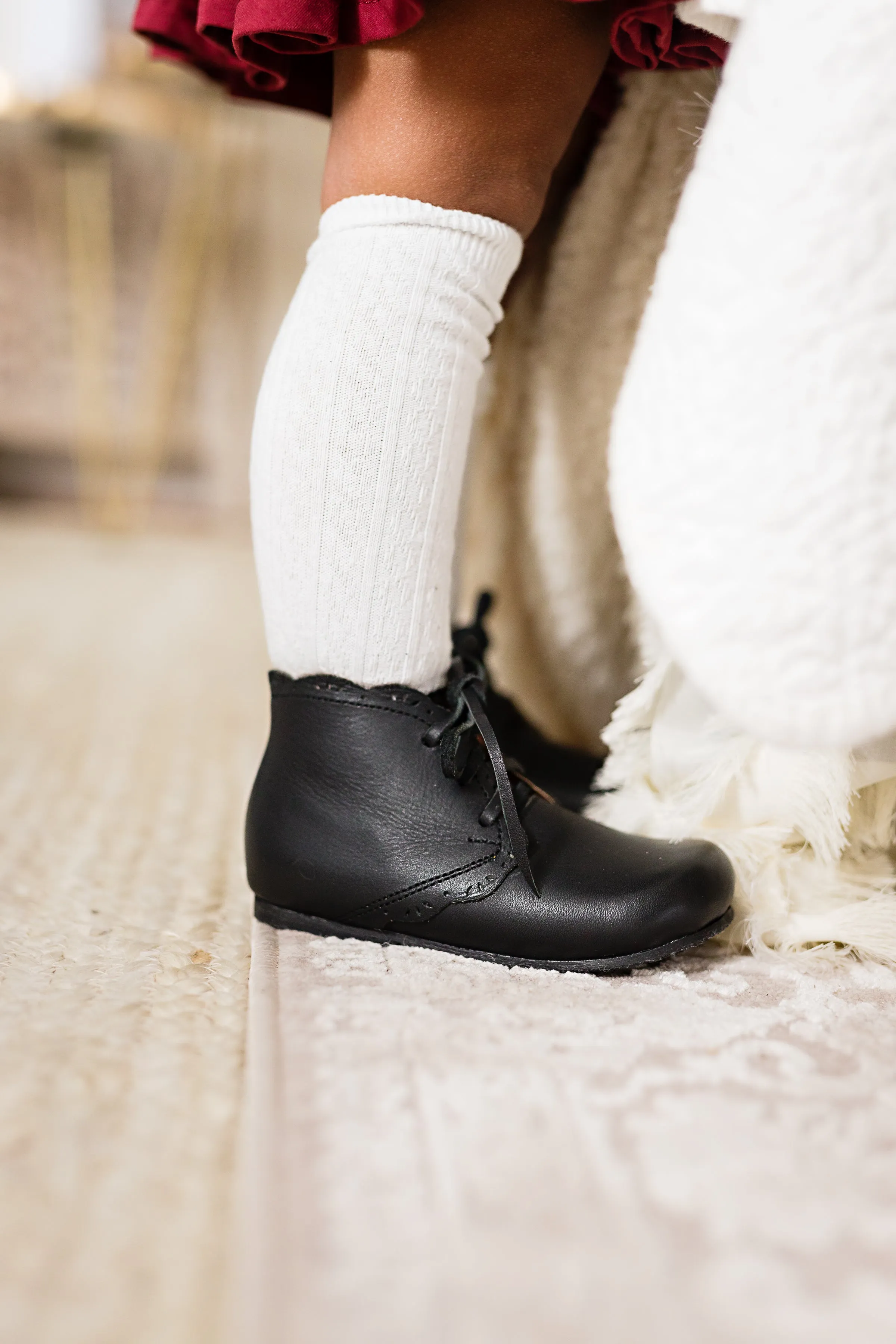 Black Primavera {Children's Leather Boots}