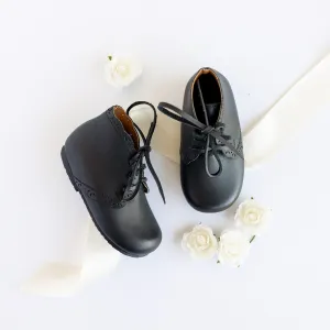 Black Primavera {Children's Leather Boots}
