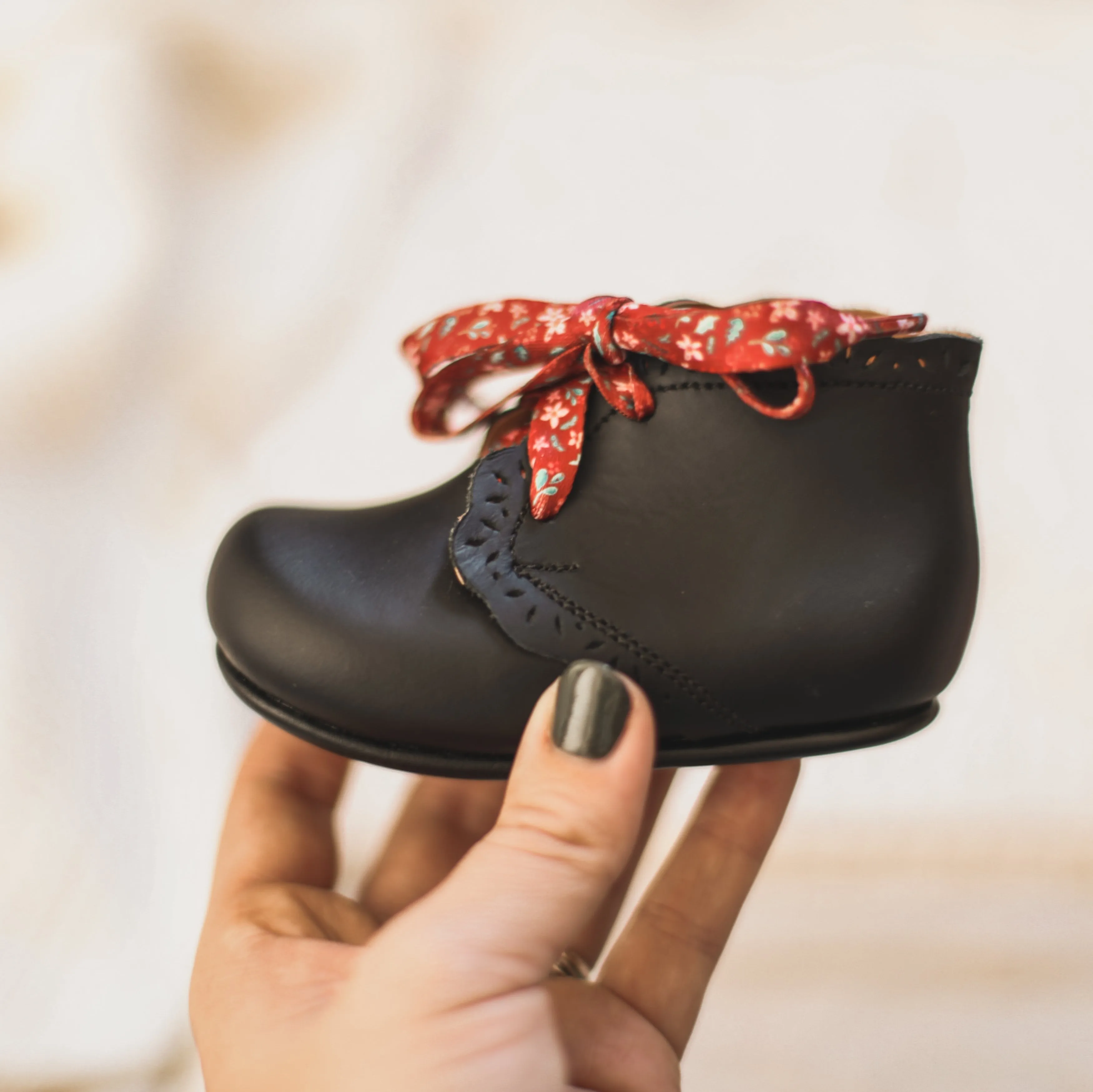Black Primavera {Children's Leather Boots}