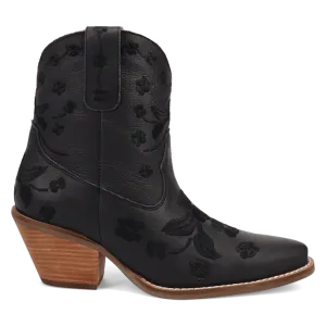 Black Sweetheart Leather Bootie by Dingo