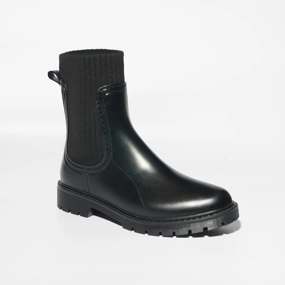 Black Wellington Boots