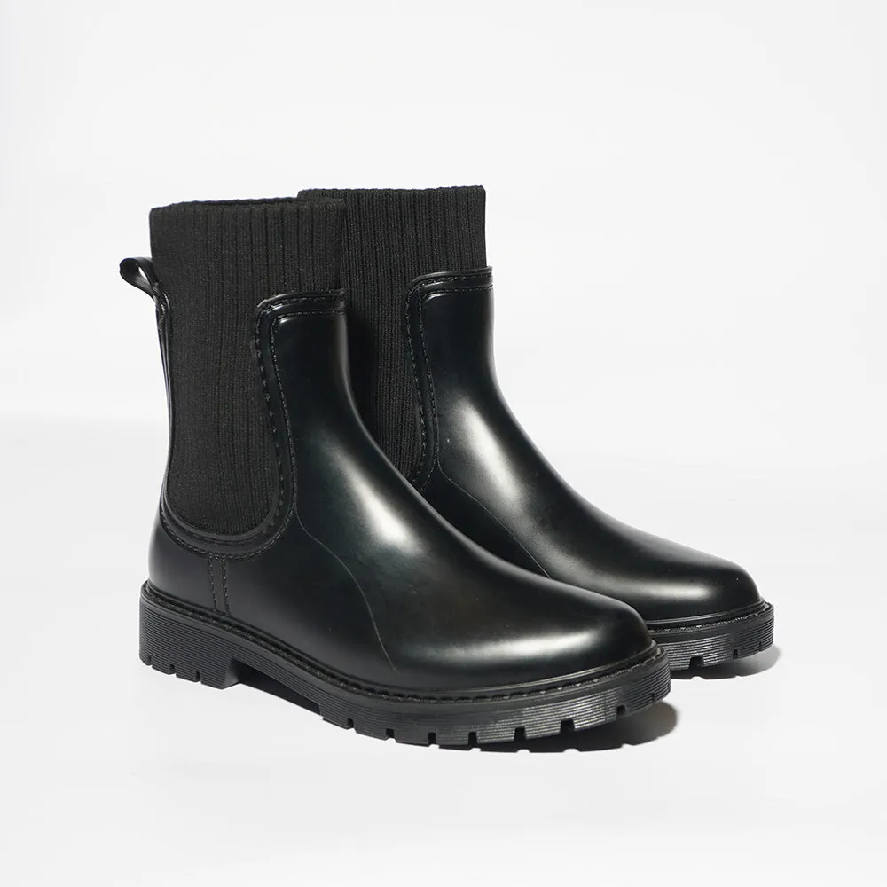 Black Wellington Boots