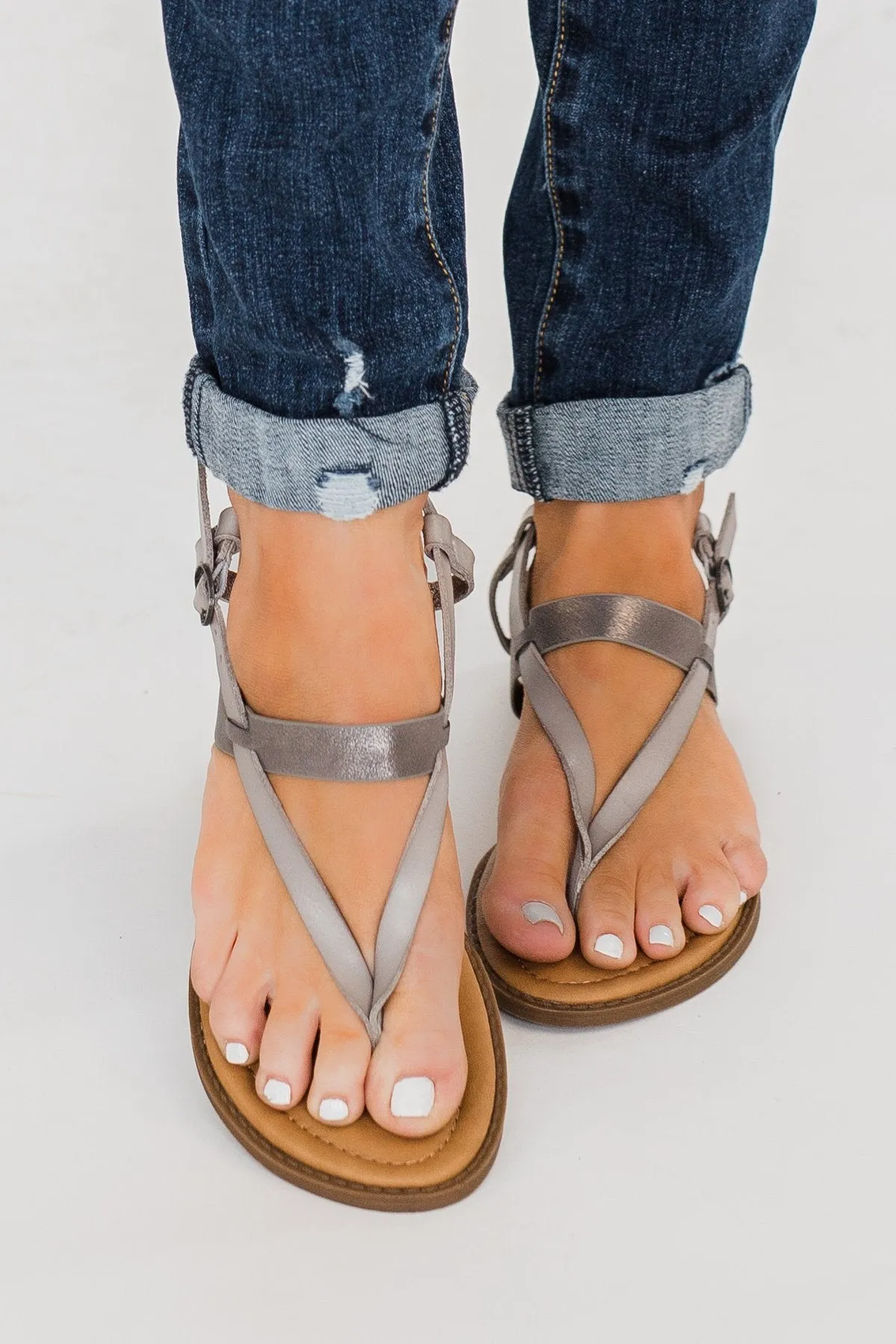 Blowfish Berg Sandals- Smoke & Pewter