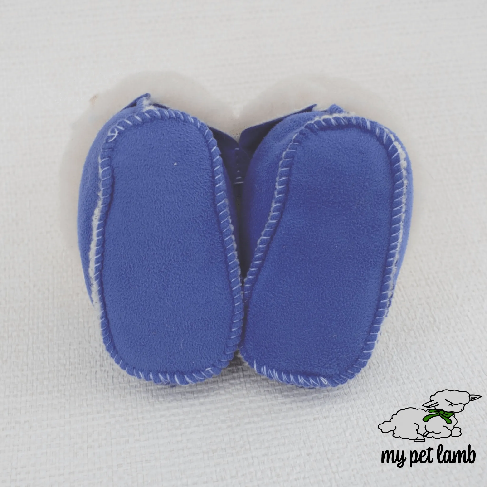 Blue Wool Booties