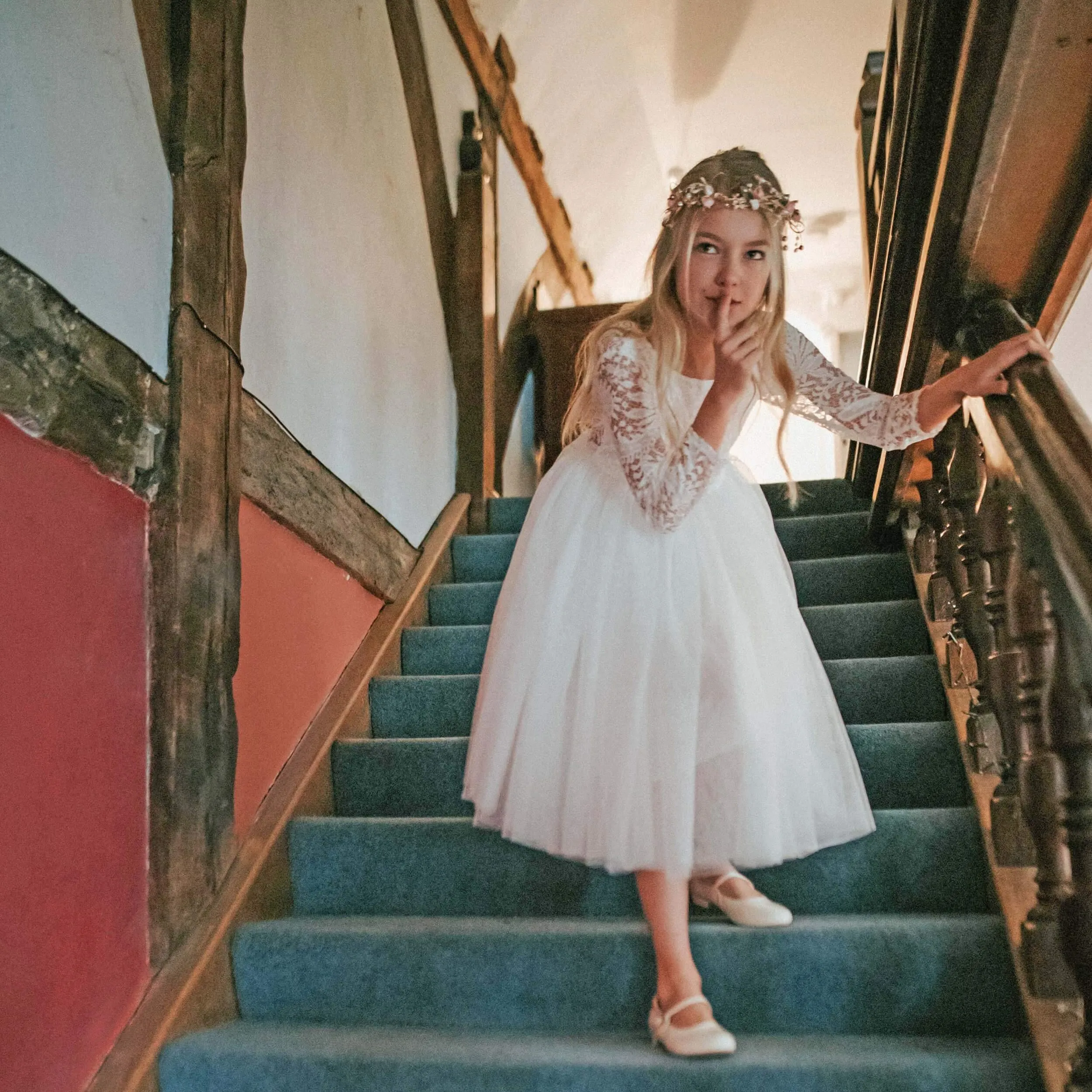 Bohemian Classic Tea Dress - White