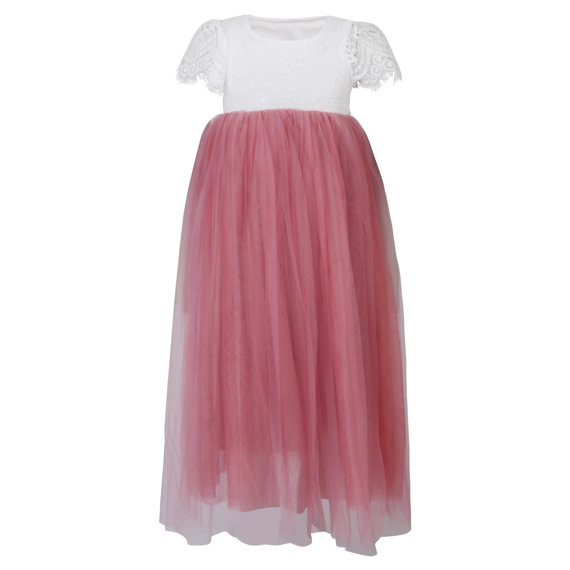 Bohemian Flutter Dress - Tea Pink - SALE