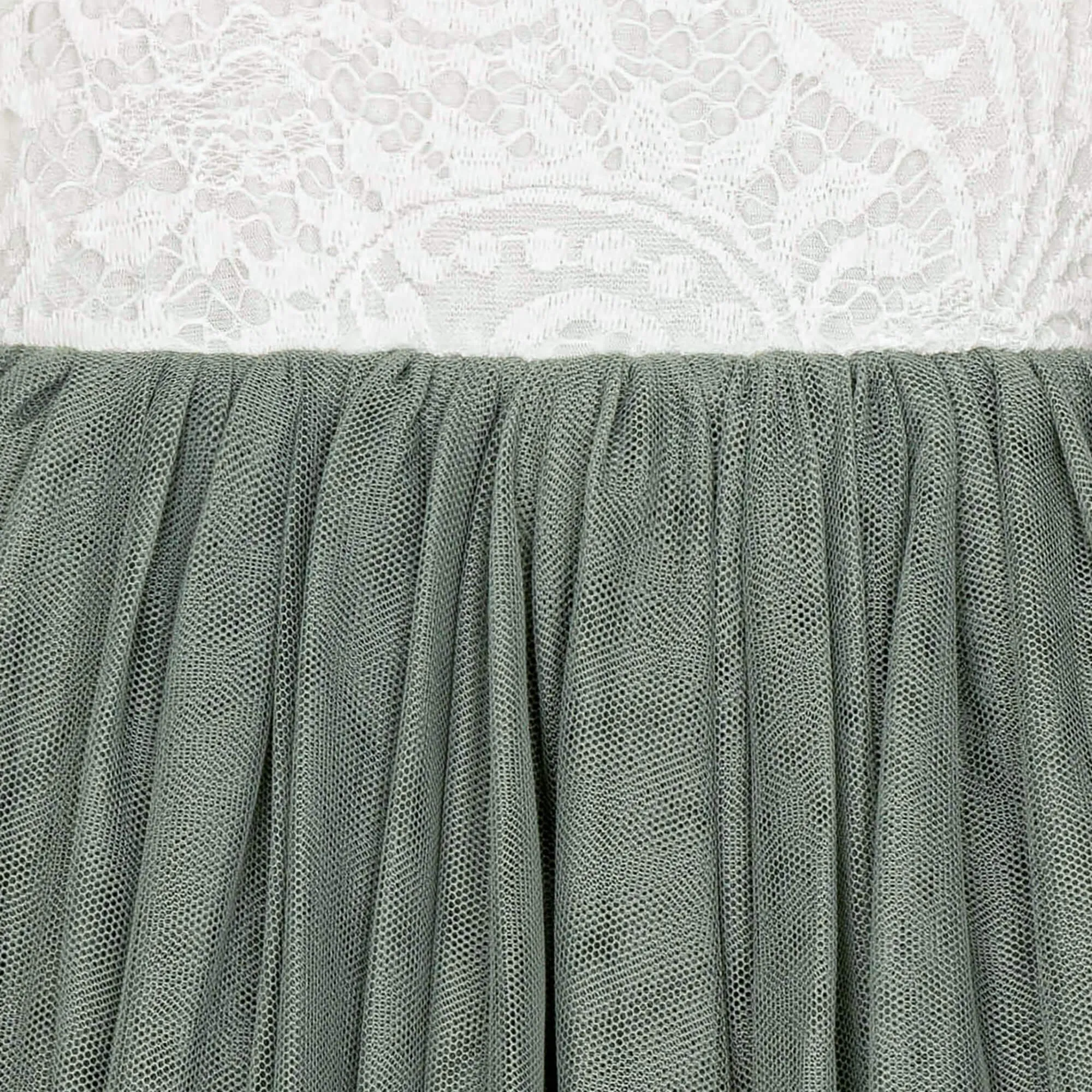 Bohemian Flutter Tea Dress - Sage Green