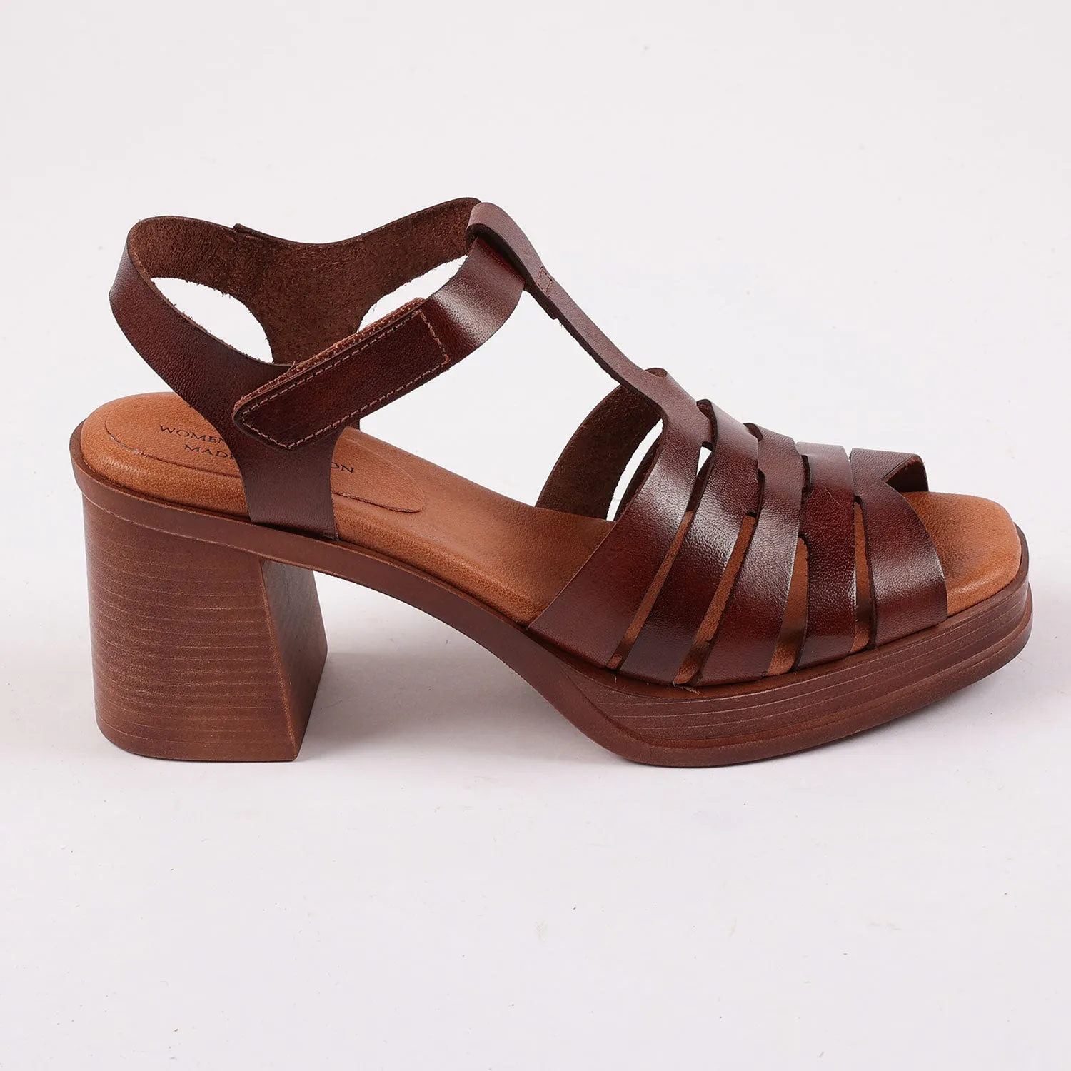 Bournemouth Leather Sandals in Dark Brown
