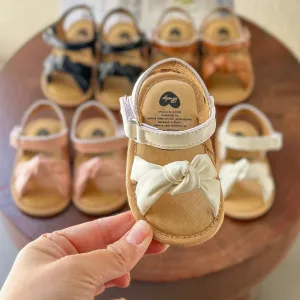 BowKnot Infant Sandals – Soft & Stylish