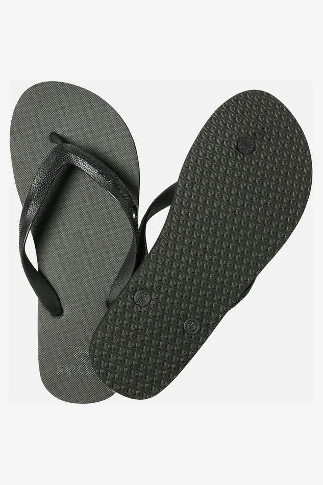 BRAND LOGO BLOOM OPEN TOE - BLACK
