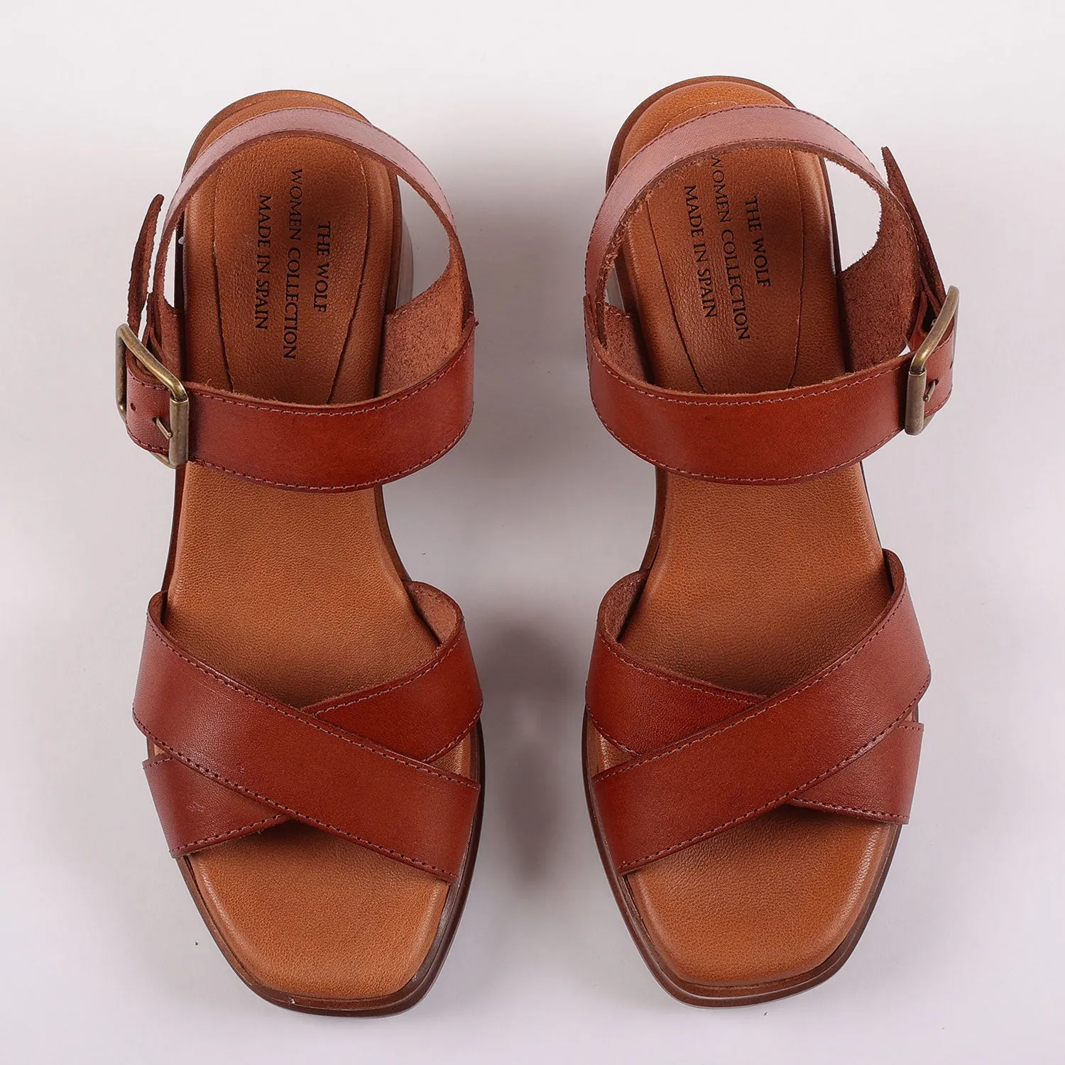 Brighton Leather Sandals in Brown
