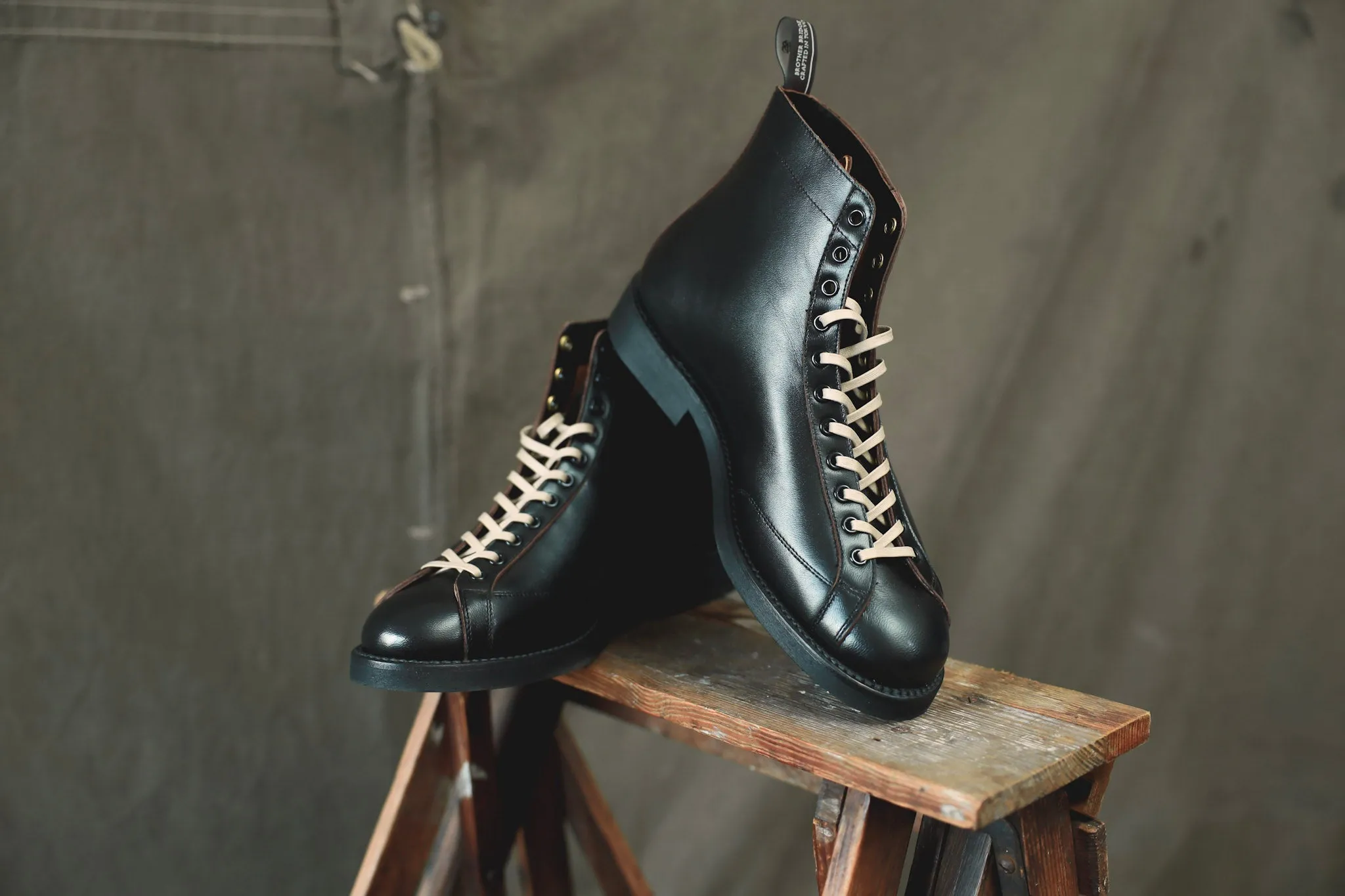 【Brother Bridge】Henry Boxing Boots Horsehide Teacore Black 拳擊手靴猴靴黑色茶芯馬皮