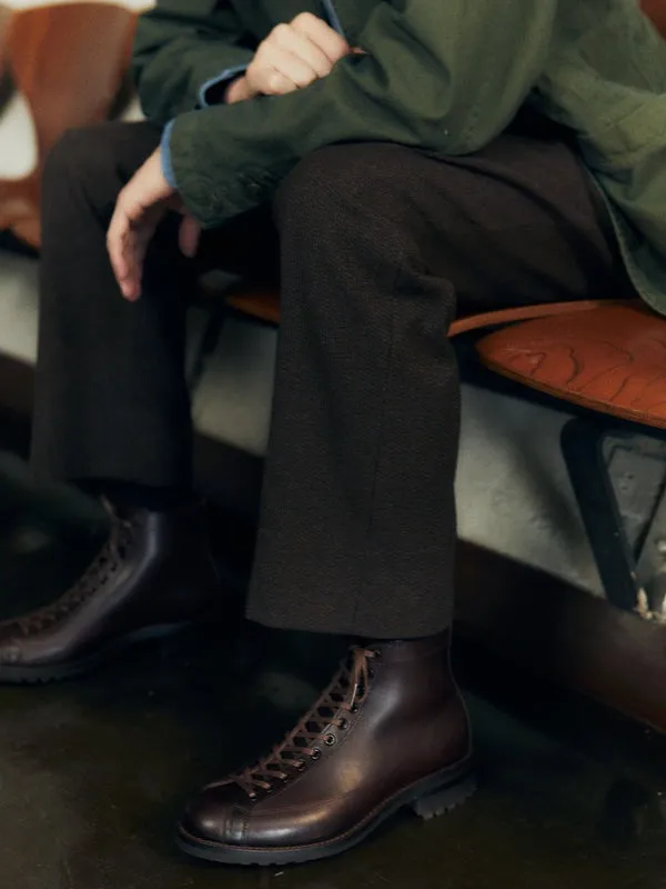 【Brother Bridge】Henry Boxing Boots Loano Burg Bull 拳擊手靴紅棕色義大利牛皮