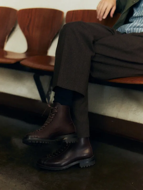 【Brother Bridge】Henry Boxing Boots Loano Burg Bull 拳擊手靴紅棕色義大利牛皮