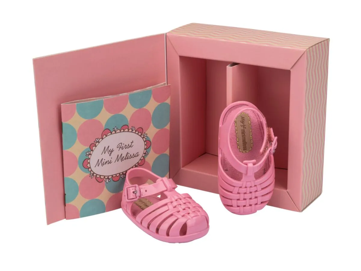 Bubble Gum Woven Jelly Sandals