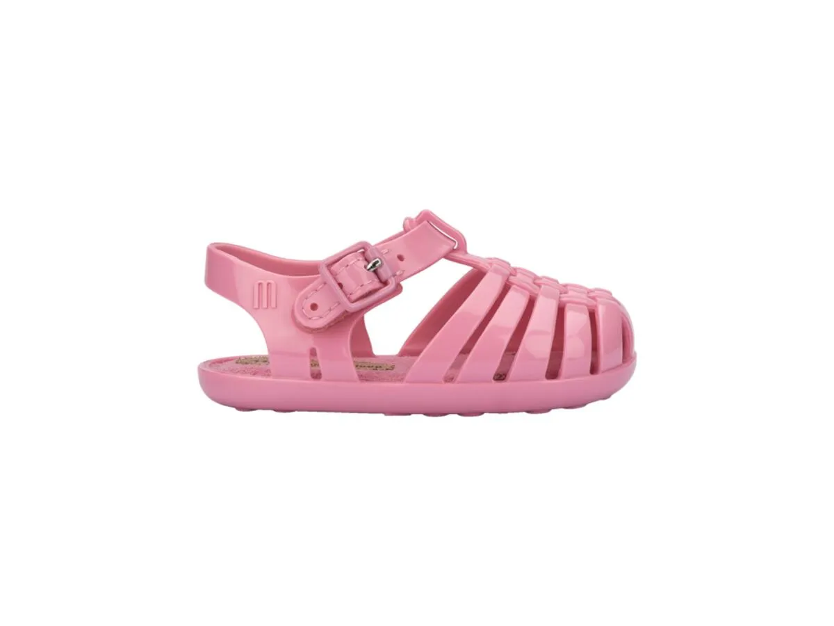 Bubble Gum Woven Jelly Sandals
