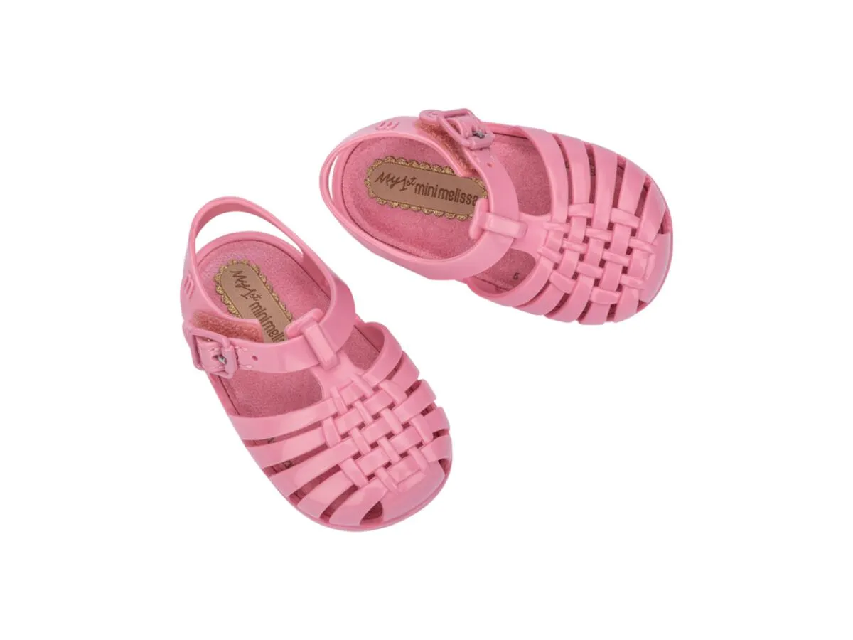 Bubble Gum Woven Jelly Sandals