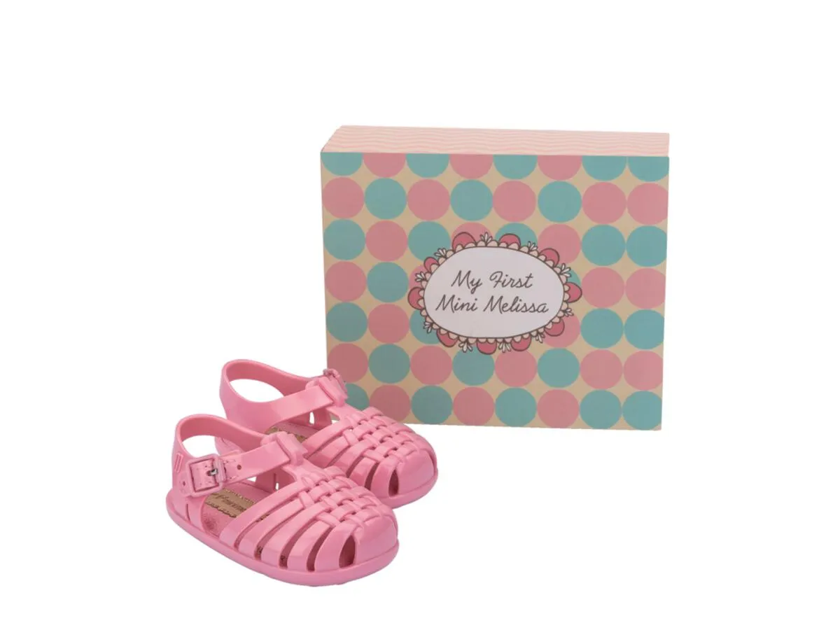 Bubble Gum Woven Jelly Sandals