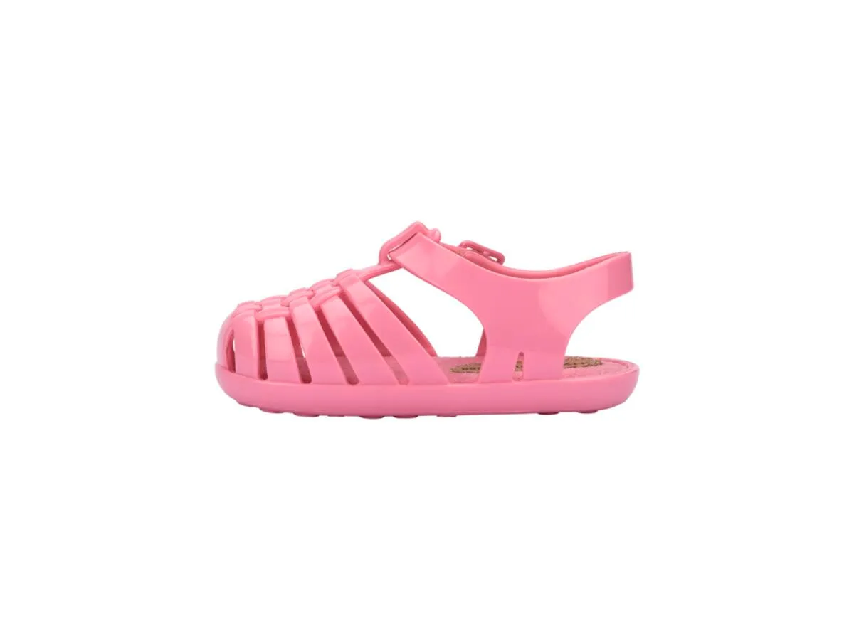 Bubble Gum Woven Jelly Sandals