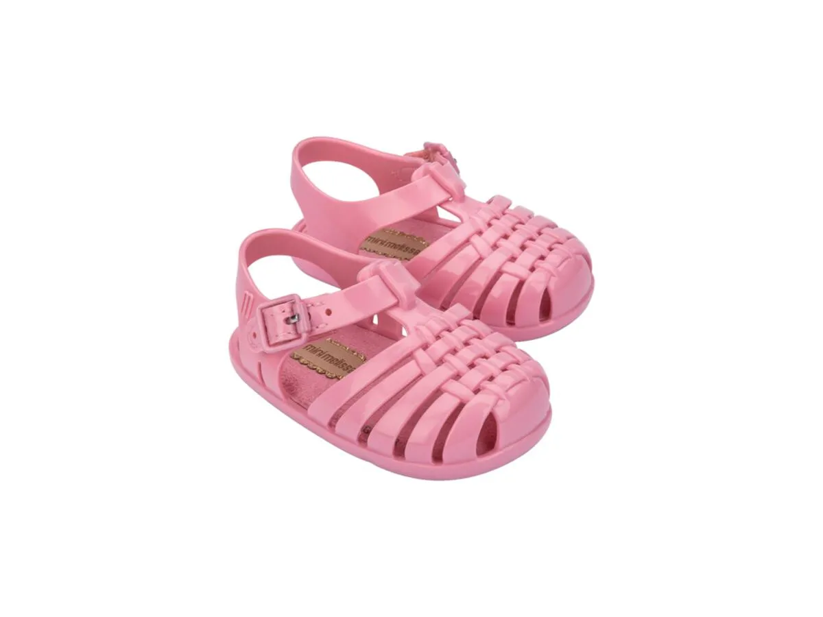 Bubble Gum Woven Jelly Sandals