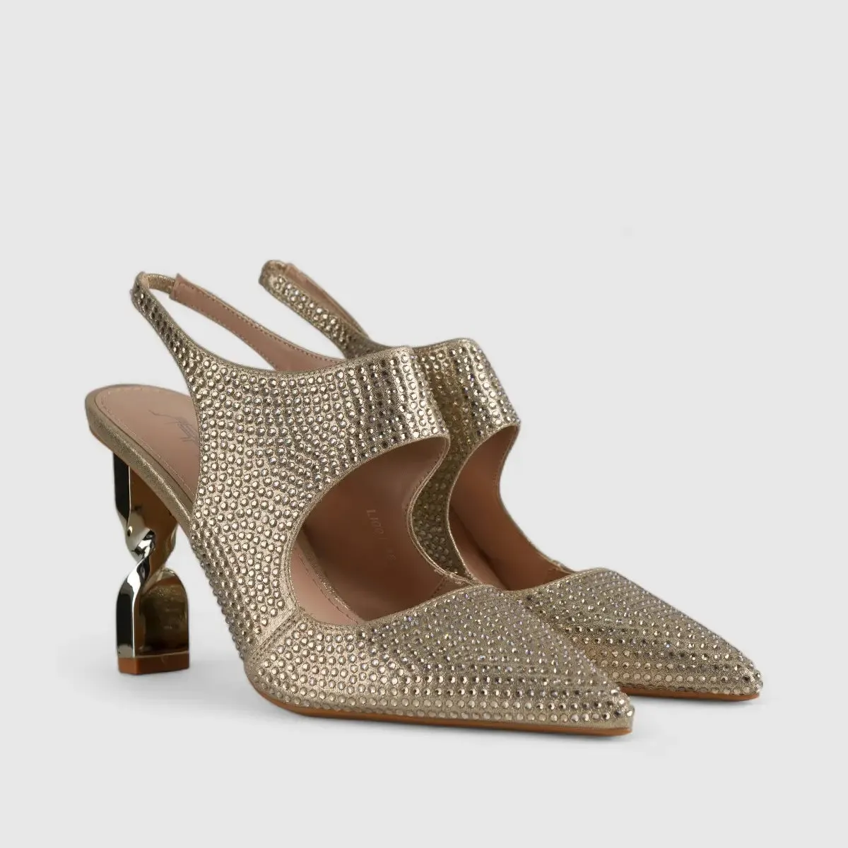Bulbul Evening Court Shoe Gold LI001